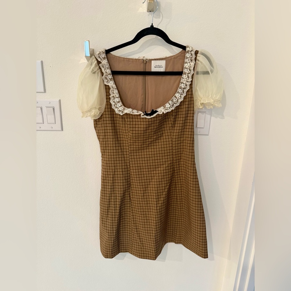 Reformation × Kacey Musgraves Bunny Mixed Media Minidress - Size 8 Worn Once